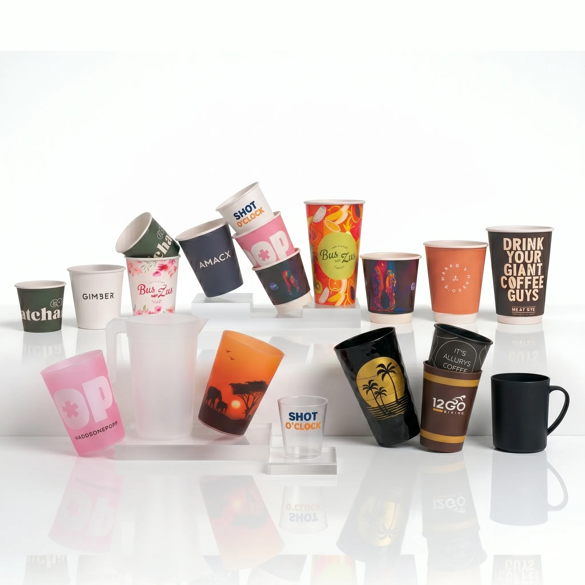 Bulk order with personalised coffee cups